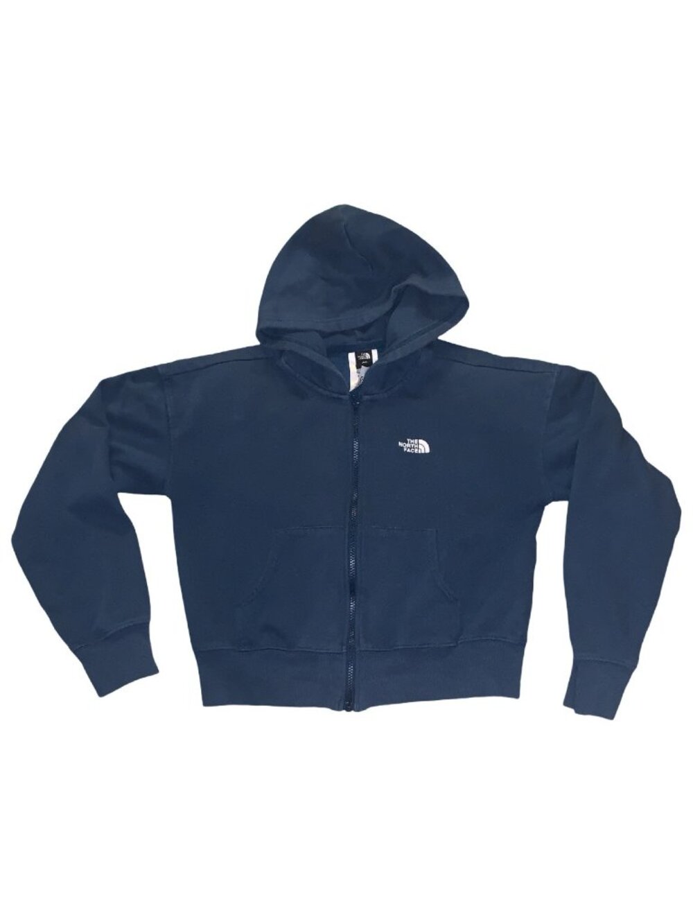 The North Face Womans Evolution Embroidered Full Zip Hoodie Size XS Teal Hiking